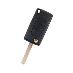 Peugeot 207, 208, 307, 308, 408, Partner | Complete Remote Key (3 Button, VA2 Blade, 433MHz, ID46)
