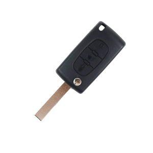 Peugeot 207, 208, 307, 308, 408, Partner | Complete Remote Key (3 Button, HU83 Blade, 433MHz, ID46)