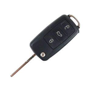 Volkswagen Passat, B5, B6, Skoda, Tiguan, Touran, Golf, Jetta, Polo | Complete Remote Key (3 Button, HU66 Blade, 434MHz, ID48) (P/N: 1K0959753G)