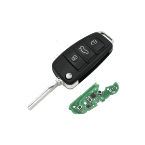 Audi (3 Button Flip remote key with ID48 Chip – 433MHz) | COMPLETE KEY