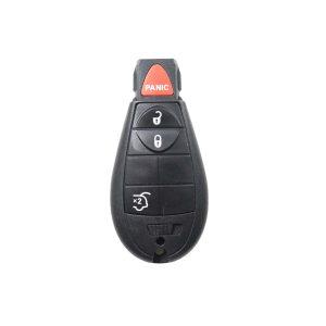 Chrysler, Dodge, Jeep – Grand Cherokee, Libe + Others | Complete Remote Key (3+1 Buttons Lock, Unlock & Glass Lid)