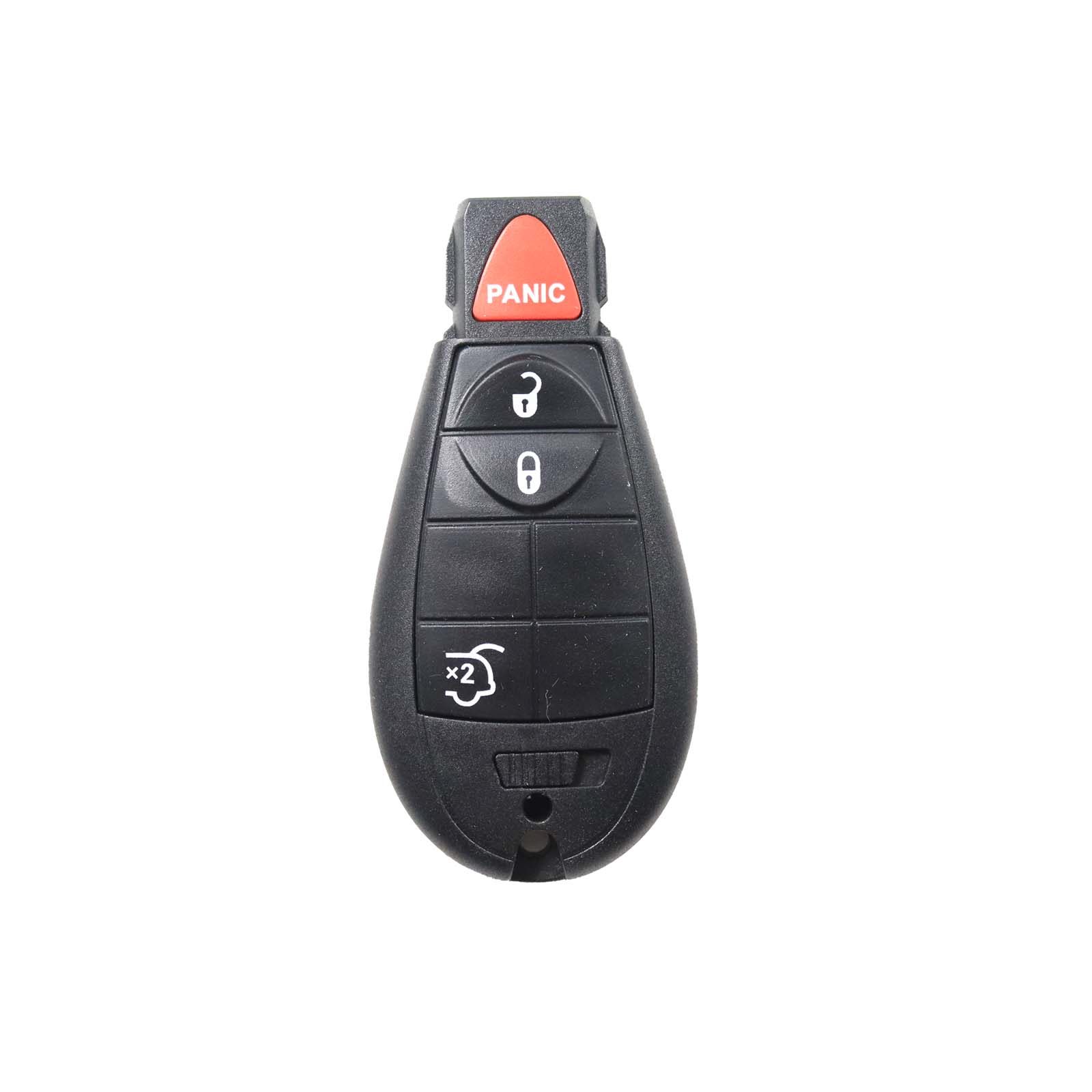 Chrysler, Dodge, Jeep – Grand Cherokee, Libe + Others | Complete Remote Key (3+1 Buttons Lock, Unlock & Glass Lid)