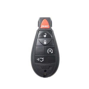 Chrysler, Dodge, Jeep – Grand Cherokee, Libe + Others | Complete Remote Key (4+1 Buttons Lock, Unlock, Glass Lid & X2)