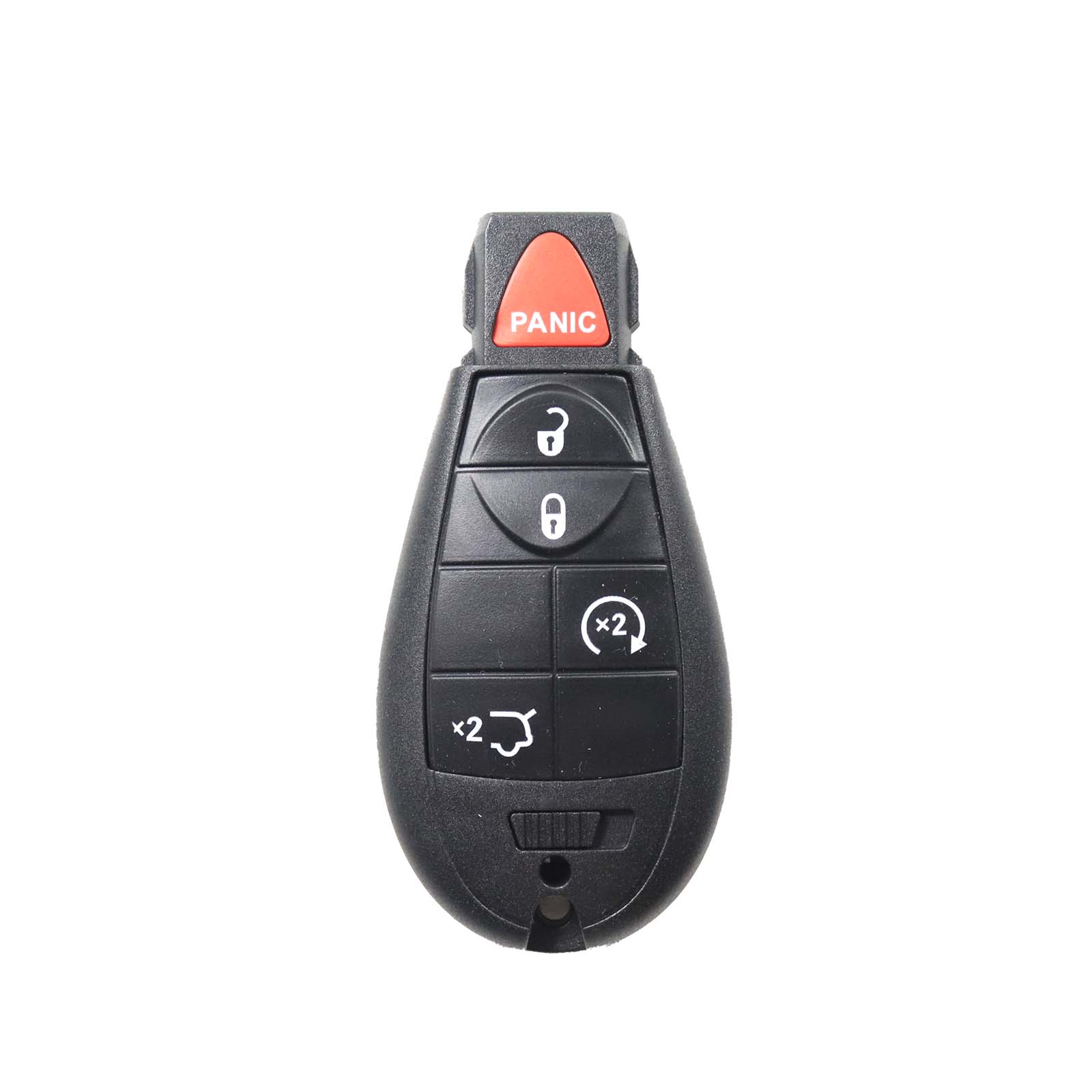 Chrysler, Dodge, Jeep – Grand Cherokee, Libe + Others | Complete Remote Key (4+1 Buttons Lock, Unlock, Glass Lid & X2)